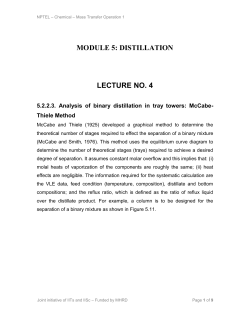 module 5: distillation lecture no. 4