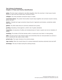Chapter 27 Meat and Poultry Identification