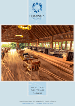 ALL INCLUSIVE PLUS PACKAGE Rev: 04/12/16
