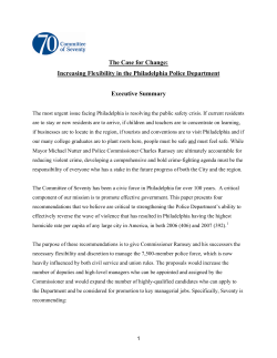 2008 police department recommendations