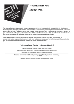 Top Girls Audition Pack