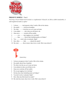 PRESENT SIMPLE - Task 1