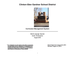 Grade K - Clinton Public School