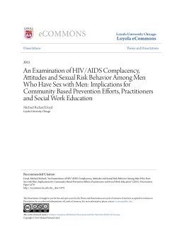 An Examination of HIV/AIDS Complacency, Attitudes