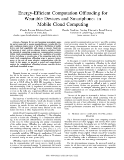 Energy-Efficient Computation Offloading for Wearable Devices and