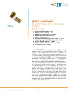 MS5611-01BA03 Barometric Pressure Sensor, with stainless steel cap