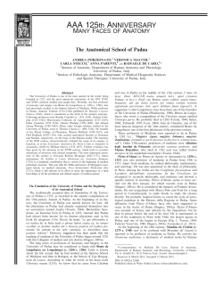 The Anatomical School of Padua