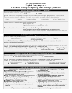 Revised ELA CCSS Curriculum