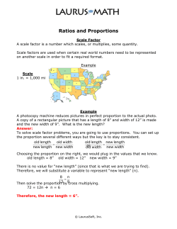 Ratios and Proportions