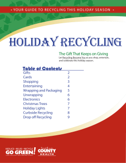 holiday recycling - St.Louis County Government