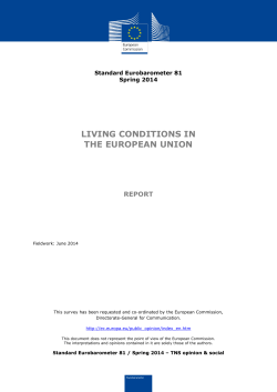 Living conditions in the European Union