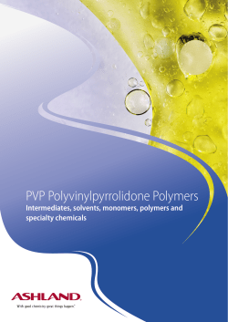 PVP Polyvinylpyrrolidone Polymers