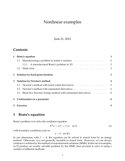 Nonlinear examples - TTU Math Department