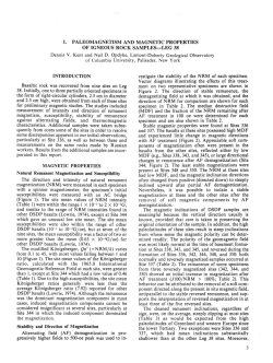 1. Paleomagnetism and Magnetic Properties of Igneous Rock