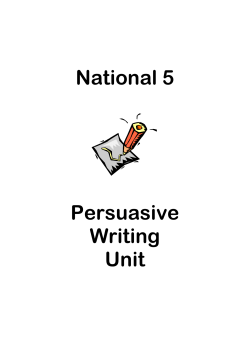 N5 Persuasive writing pack