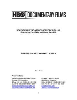 DEBUTS ON HBO MONDAY, JUNE 9