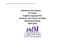 Eighth Grade - Lakewood City Schools
