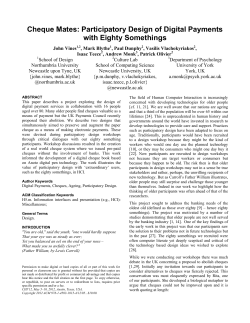 SIGCHI Conference Paper Format