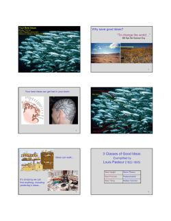 3 Classes of Good Ideas