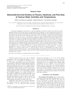 - Journal of Food Protection