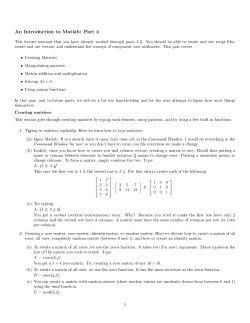 Matlab Dostert`s Introduction 4