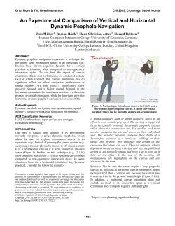 An Experimental Comparison of Vertical and Horizontal Dynamic