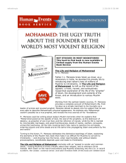 The ugly truth about Mohammed