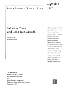 Inflation Crises - World bank documents