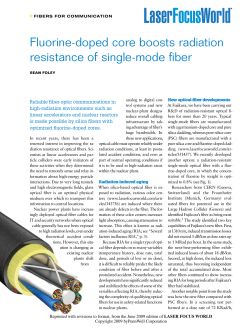 Fluorine-doped core boosts radiation resistance of single