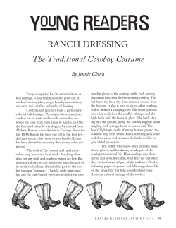 RANCH DRESSING The Traditional Cowboy Costume