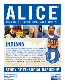 STUDY OF FINANCIAL HARDSHIP - Indiana Association of United