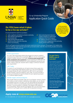 Quick Guide - UNSW Co