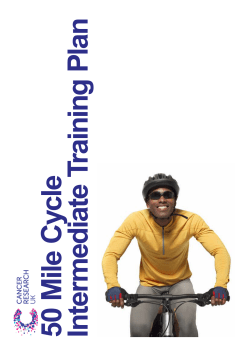50 Mile Cycle Intermediate Training Plan