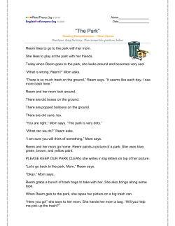 The Park - English for Everyone
