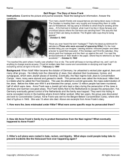 01 Bell Ringer Anne Frank