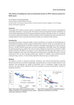 The effects of multispecies and environmental factors on MSY