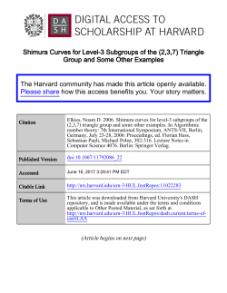 Shimura Curves for Level-3 Subgroups of the (2,3,7) Triangle Group