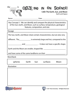 Earth, Sun, and Moon