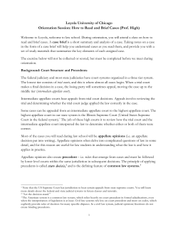 How to Read and Brief Cases