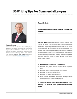 50 Writing Tips For Commercial Lawyers