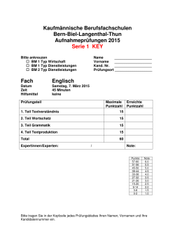 Kaufm&auml;nnische Berufsfachschulen Bern-Biel-Langenthal