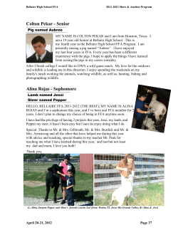 My name is Colton Pekar and I am from Houston, Texas
