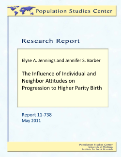 The Influence of Individual and Neighbor Attitudes on Progression to