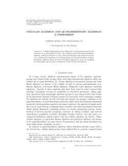 CELLULAR ALGEBRAS AND QUASI-HEREDITARY ALGEBRAS: A