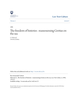The freedom of histories : reassessessing Grotius