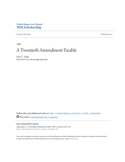 A Twentieth Amendment Parable