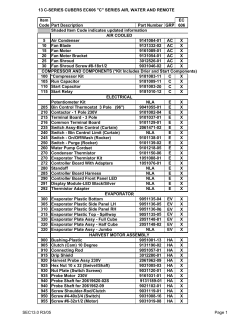 13 C-SERIES CUBERS EC606 "C" SERIES AIR, WATER AND
