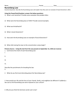 Nuremberg Law - Shelton School District