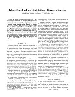 Balance Control and Analysis of Stationary Riderless Motorcycles