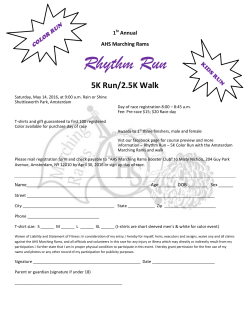 Rhythm Run 5K Run/2.5K Walk